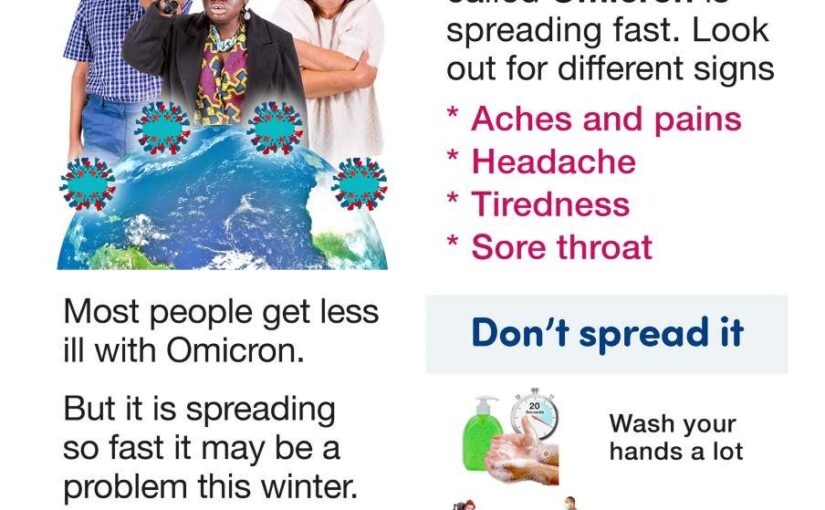 Omicron Look out for new signs